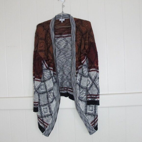 TOBI | Texture Patterned Open Front Lightweight Cardigan - Picture 11 of 13